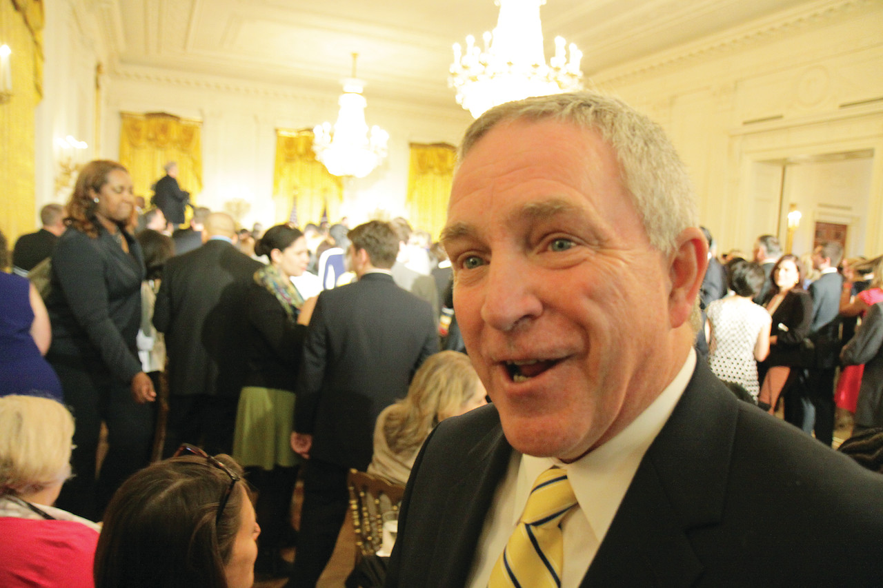 Joseph Brennan, principal of Bishop Hendricken School in Warwick, describes how special it feels to be honored by President Obama at the White House along with many fellow educators on National Teacher Appreciation Day.
