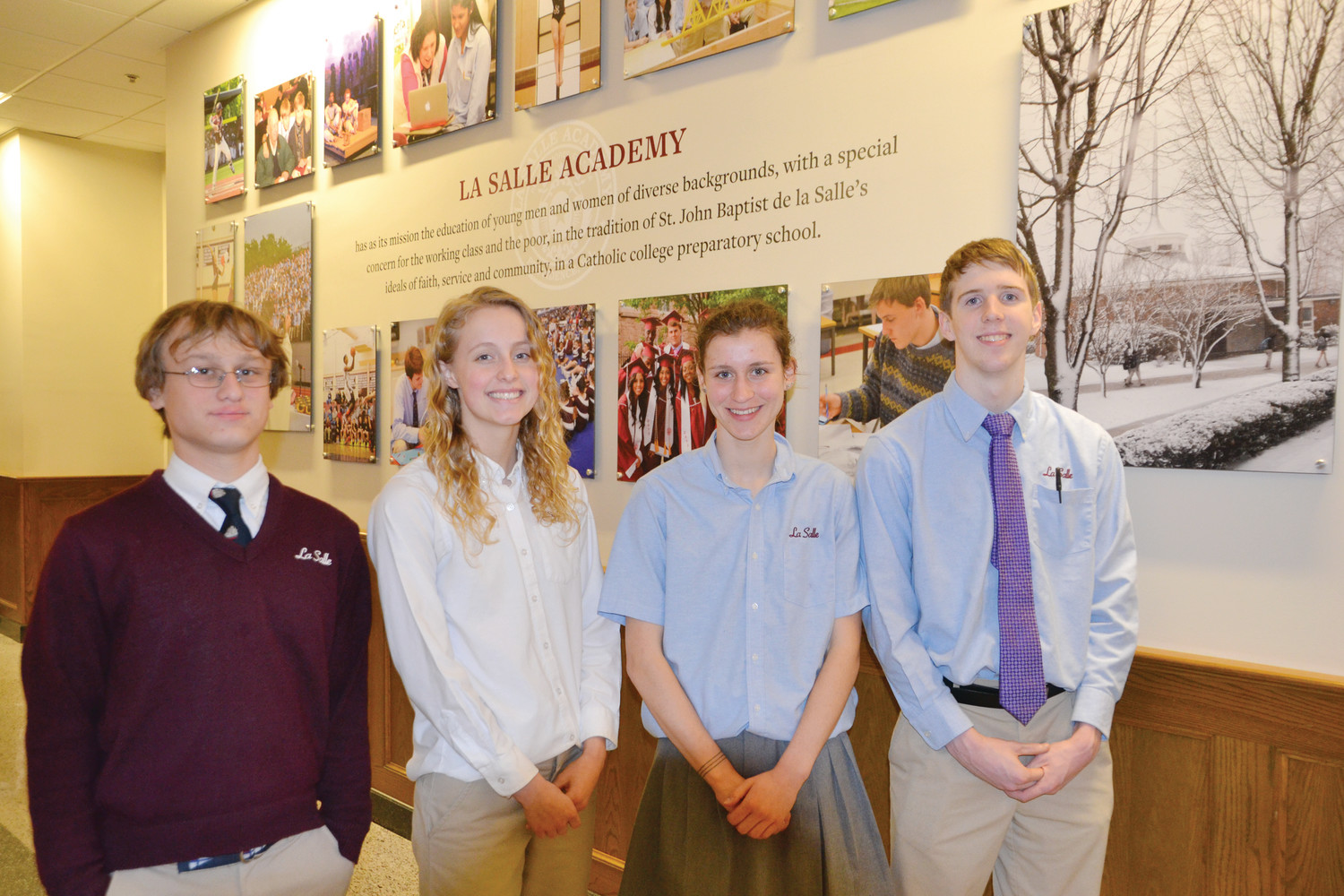 Pictured from left to right are James Linklater Truslow VI, Madalyn J. Redding, Grace T. Connolly, and Timothy J. Nigro.
