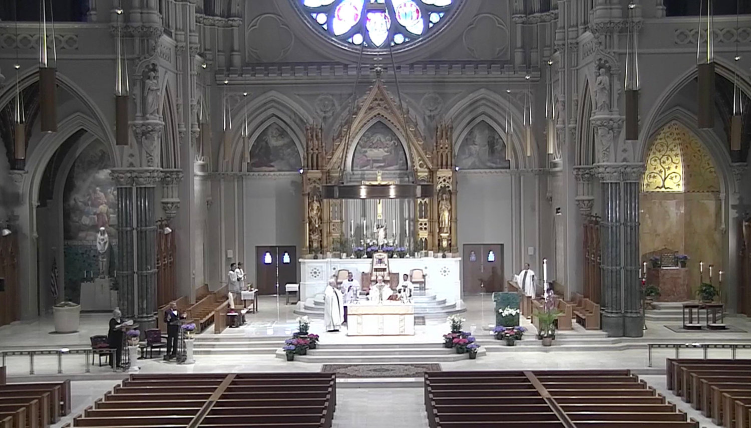 While the pews at the Cathedral of SS. Peter and Paul may be empty on Easter morning this year, tens of thousands of parishioners from across the state watch the service from the safety of their homes.