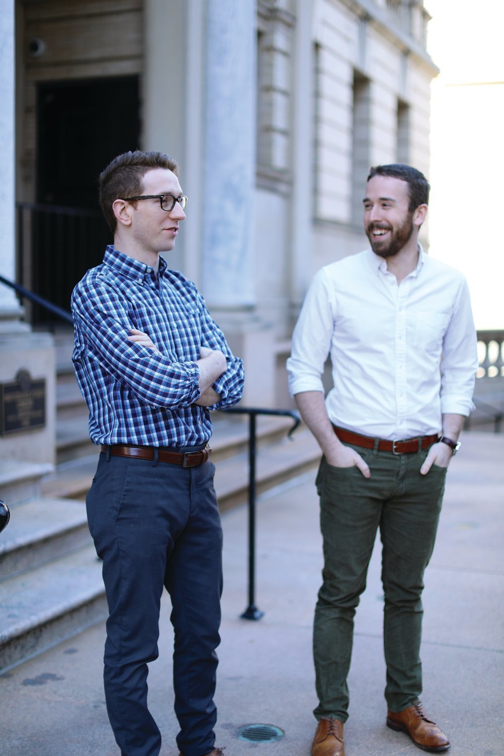 John Clarke, left, and Scott Thompson, 28, are the co-owners of the Catholic publishing firm Cluny Media, based out of Rhode Island. The business partners formed Cluny Media a few years out of Providence College in 2015. Cluny focuses on re-publishing books in the Catholic literary and intellectual traditions that have fallen out-of-print with the large publishers.
