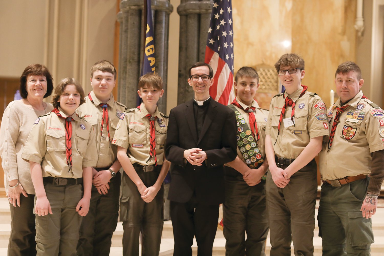 Many were honored at this year’s diocesan Catholic Youth Ministry and Scout Awards, held at the Cathedral of SS. Peter and Paul on Sunday, March 13