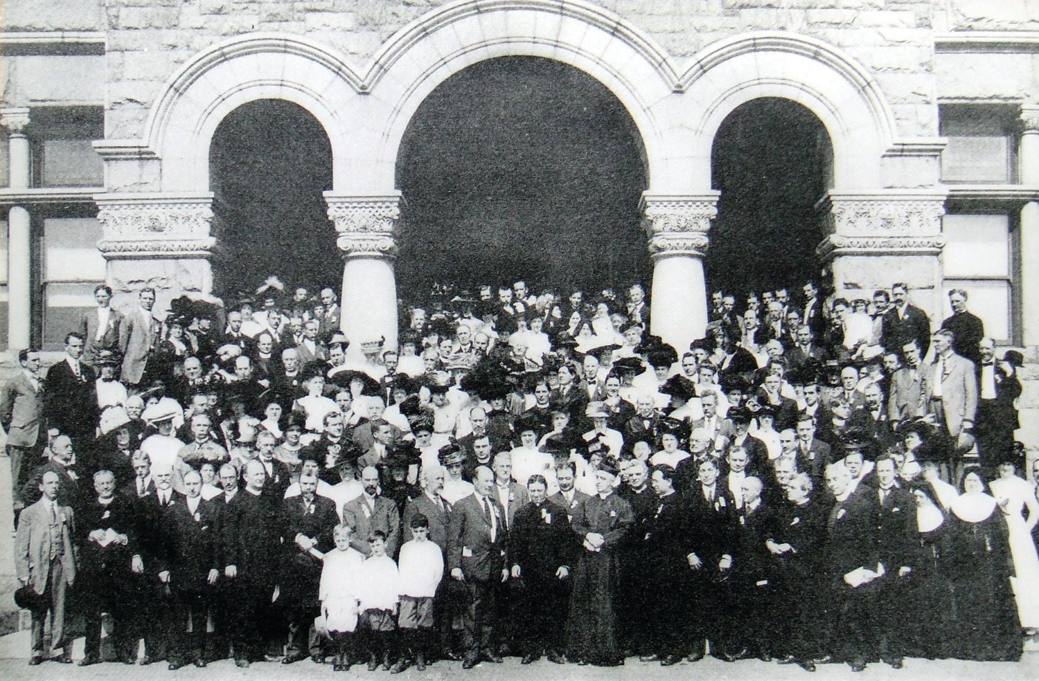 In September 1910, nearly 400 people involved in Catholic charitable work—clergy, lay and re­ligious men and women, social workers, and academics—gathered at The Catholic University of America in Washington, DC, for the historic founding of the National Conference of Catholic Charities (NCCC).