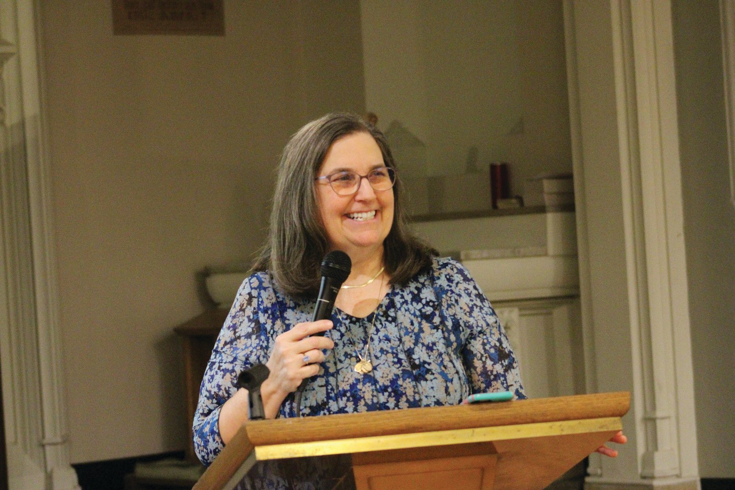 The Office of Faith Formation’s 2022 Women’s Conference featured presentations by Pat Gohn, pictured, a national Catholic speaker, author, podcaster, and editor of “Living Faith Daily Catholic Devotions;” as well as Sister Josemaría Pence, O.P., Dominican Sister of St. Cecilia of Nashville, Tennessee, and principal of St. Pius V School, Providence.