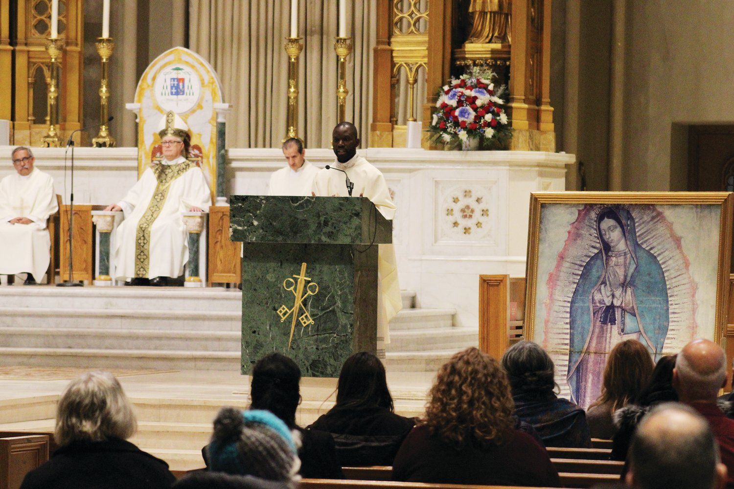The diocesan Office of Life and Family Ministry sponsored a Holy Mass for Life, in Thanksgiving for the gift of life, on Saturday, Jan. 21, in the Cathedral of SS. Peter and Paul. Bishop Thomas J. Tobin served as the main celebrant and Father J. Joseph Brice, was the homilist.