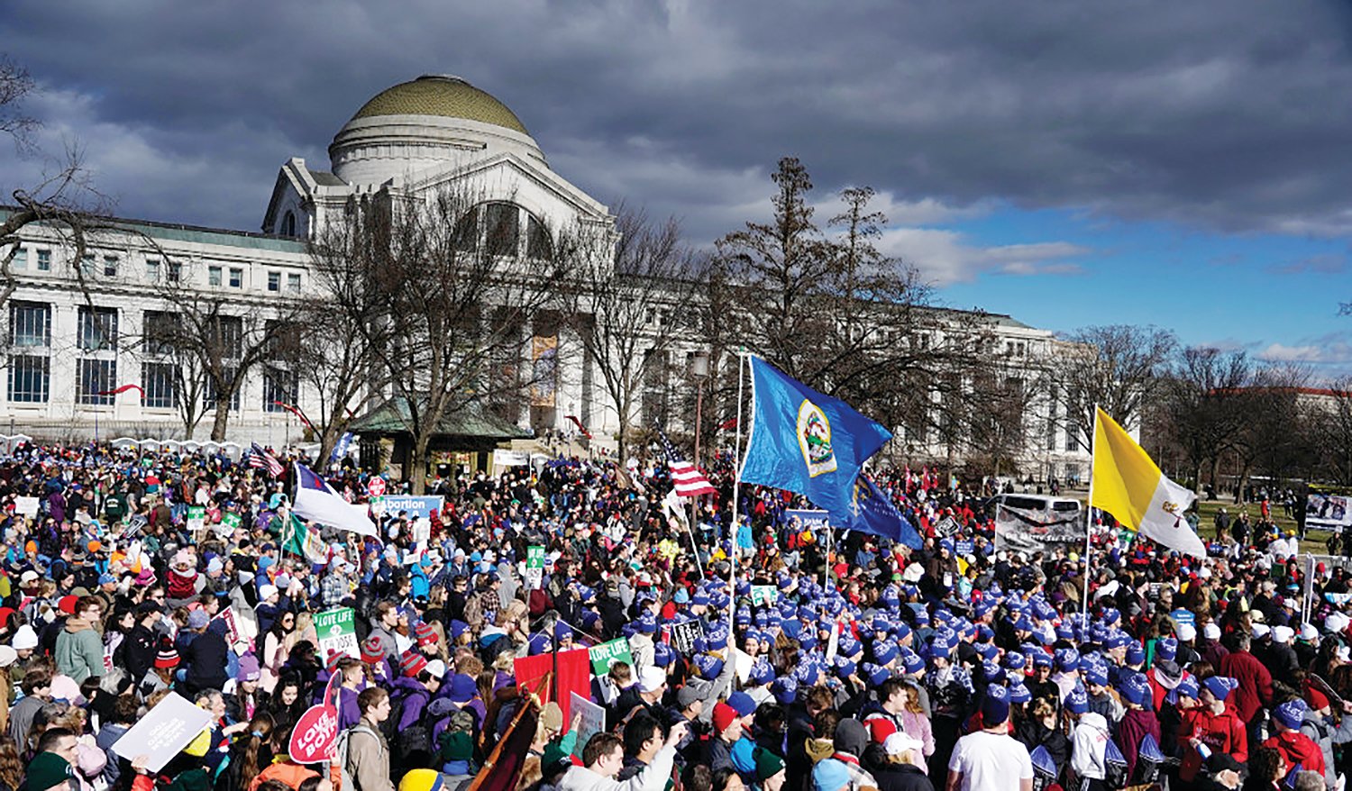 Pro-life advocates gather for the 50th annual national March for Life in Washington Jan. 20, 2023.