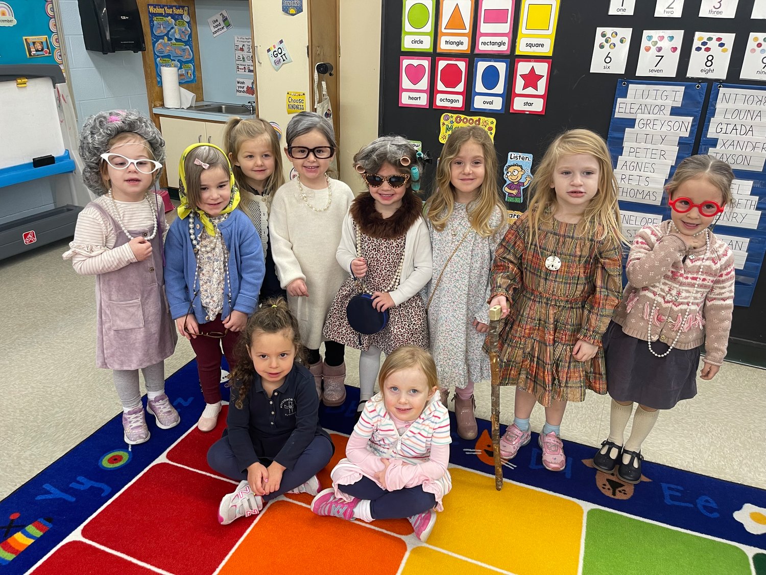 Pictured are children from the Pre-K3 class.