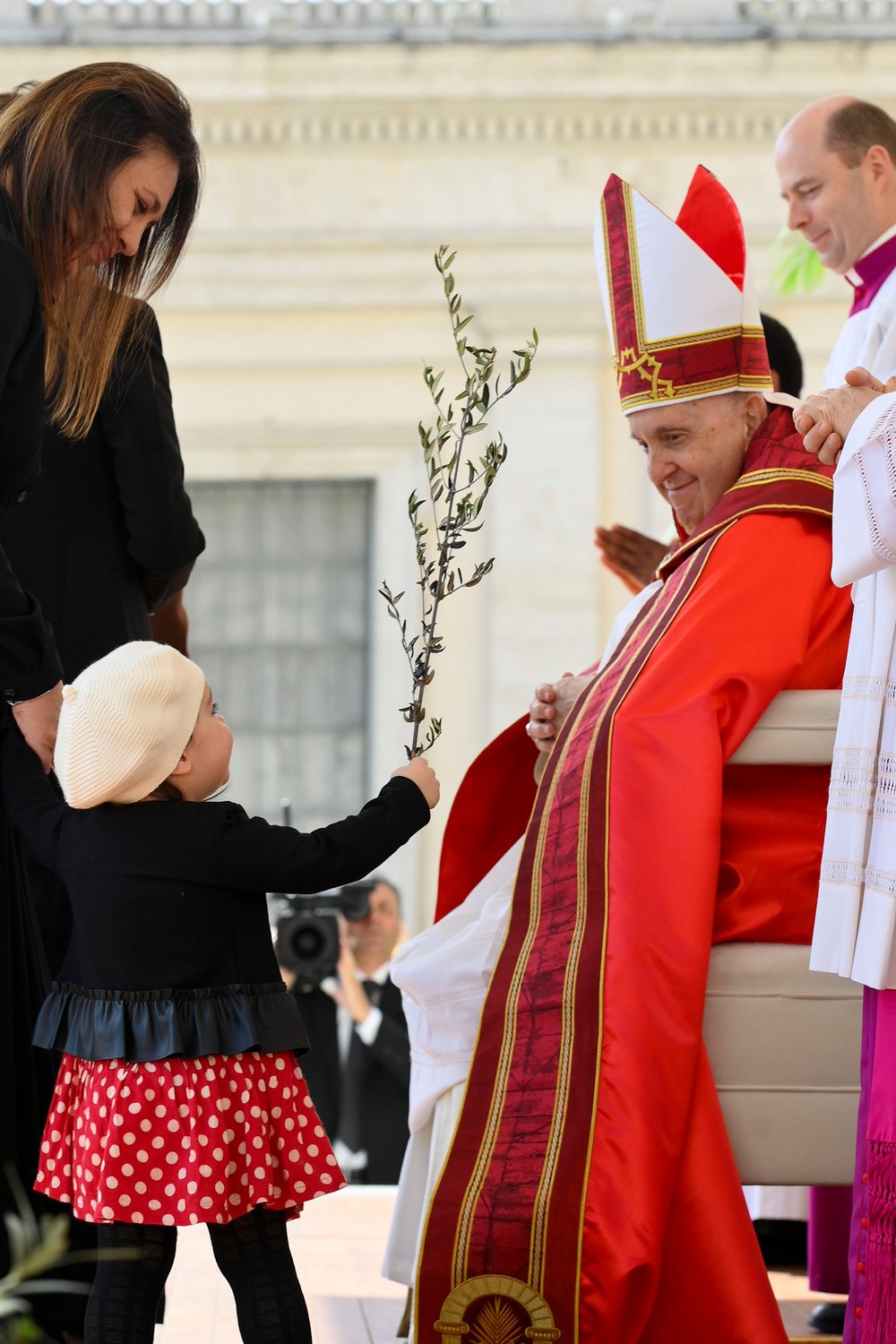 Pope Francis arrives at St. Peter's Square at the Vatican for Palm Sunday Mass April 2, 2023.