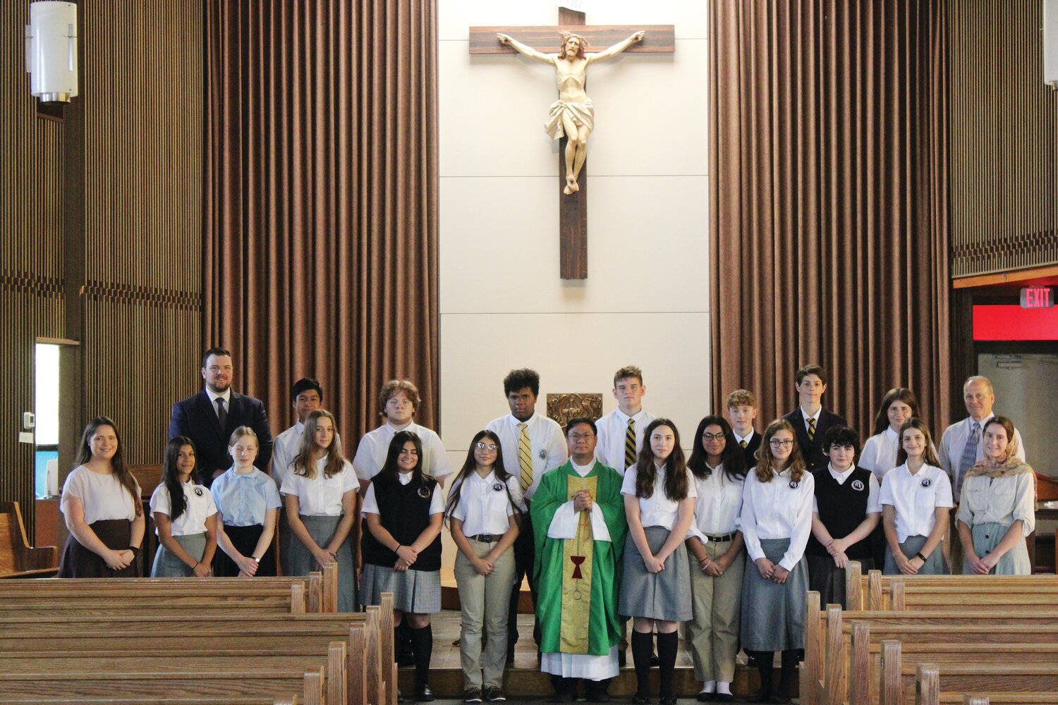 On Tuesday, Sept. 5, the Chesterton Academy - Our Lady of Hope in Warwick, the newest Catholic high school in the Diocese of Providence, held its first day of classes, along with its first Mass.